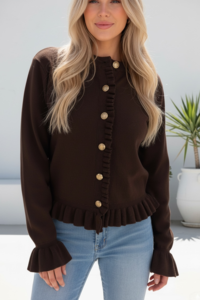 Miracle Ruffle Knit Cardi 