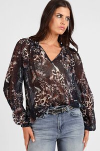 Storm Madam Butterfly Print Top