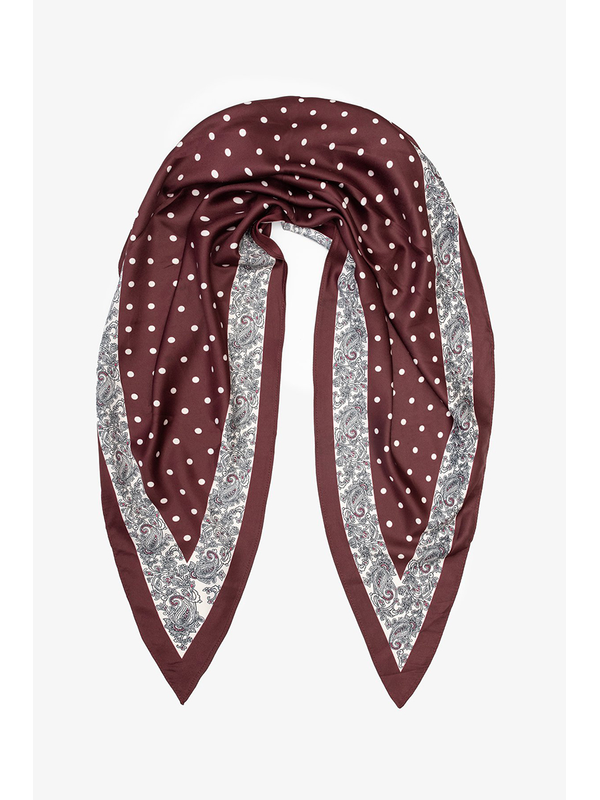 Antler Triangle Scarf Merlot Spot