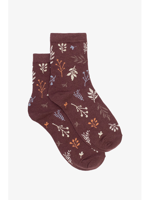 Antler Falling Maple Sock