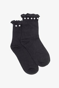 Antler Black Pearl Top Sock