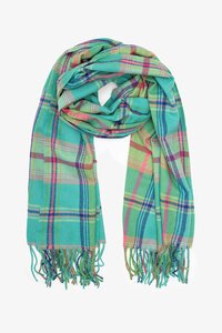 Antler Matcha Plaid Scarf