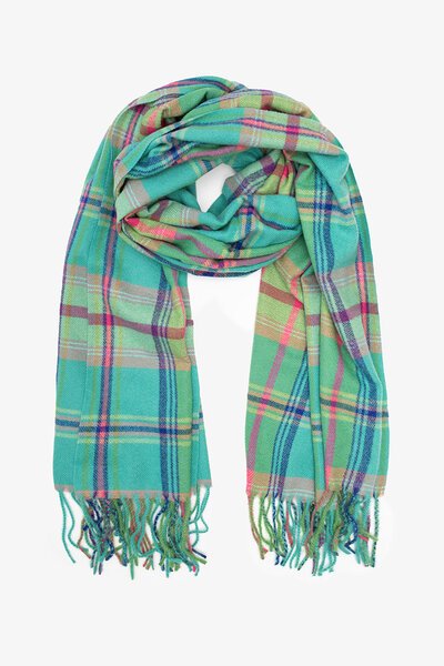 Antler Matcha Plaid Scarf-hc-new-Hello Cyril.