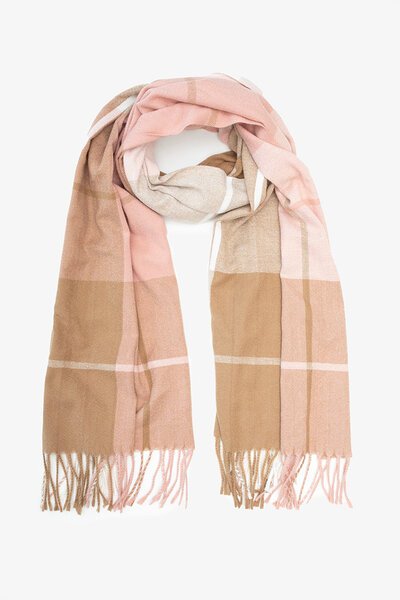 Antler Caramel Blush Check Scarf-hc-new-Hello Cyril.