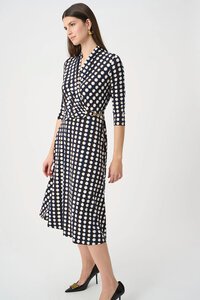 Joseph Ribkoff Printed Silky Knit Fit & Flare Dress