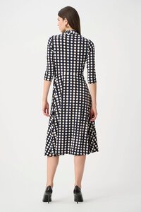 Joseph Ribkoff Printed Silky Knit Fit & Flare Dress