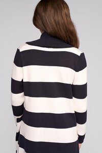 Vassalli Longline Stripe Cardi With Pockets