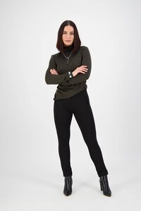 Vassalli Style Skinny Cuffed Dress Pant