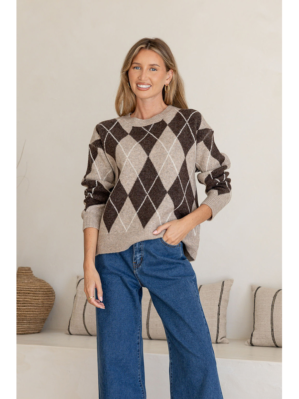 Miss Marlow Argyle Knit