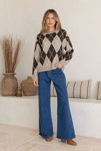 Miss Marlow Argyle Knit