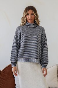 Miss Marlow Contrast Stripe Billie Knit