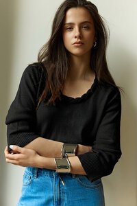 Sass Roe Braided Neck Knit
