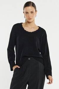 Sass Roe Braided Neck Knit