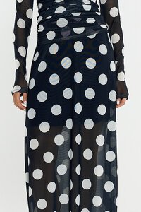 Sass Pammie Mesh Spot Skirt