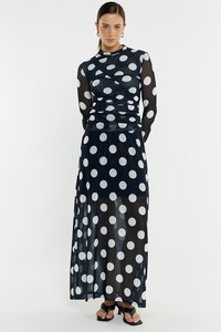 Sass Pammie Mesh Spot Skirt