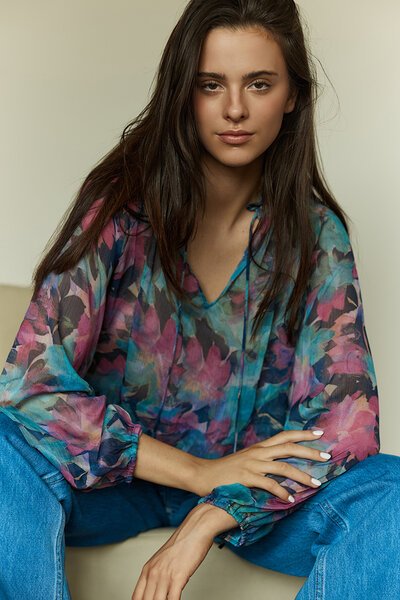 Sass Willow Tie Front Blouse-hc-new-Hello Cyril.