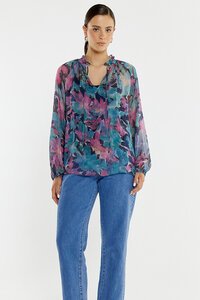 Sass Willow Tie Front Blouse