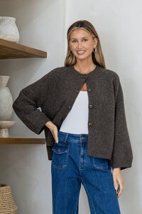 Miss Marlow Long Sleeve Lennox Button Cardi