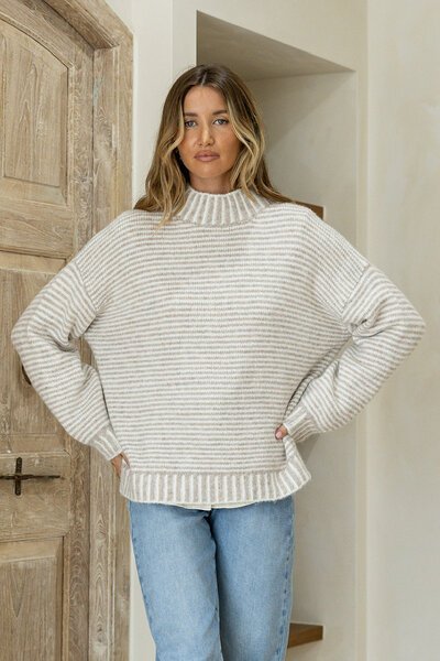 Miss Marlow Contrast Stripe Billie Knit-hc-new-Hello Cyril.