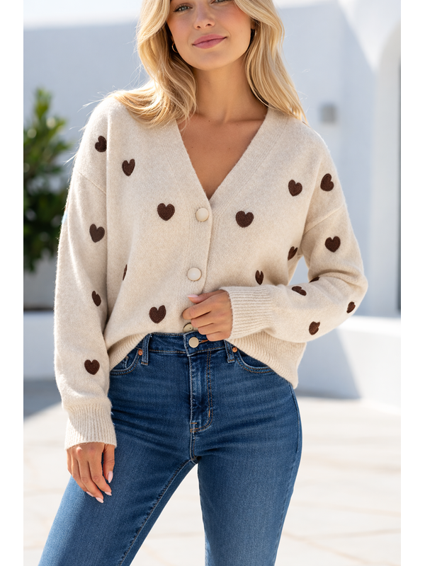 Miss Marlow Heart Cardi 