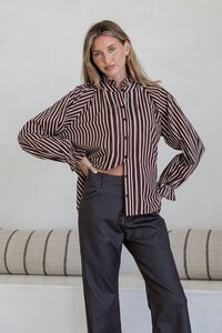 White Poetry Pleat Long Sleeve Sorrento Shirt 