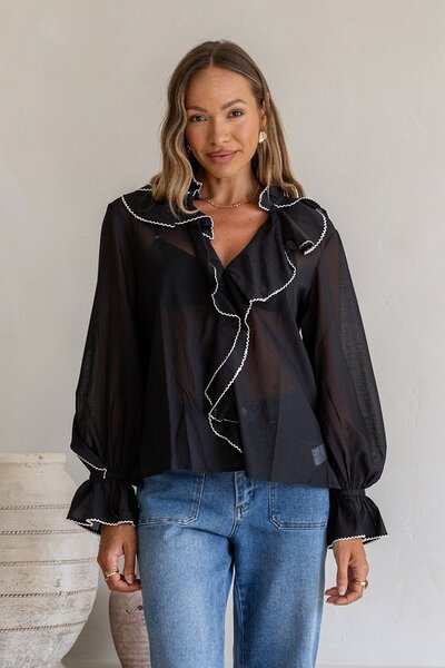 Joop & Gypsy Embroidered Ruffle Top-hc-new-Hello Cyril.