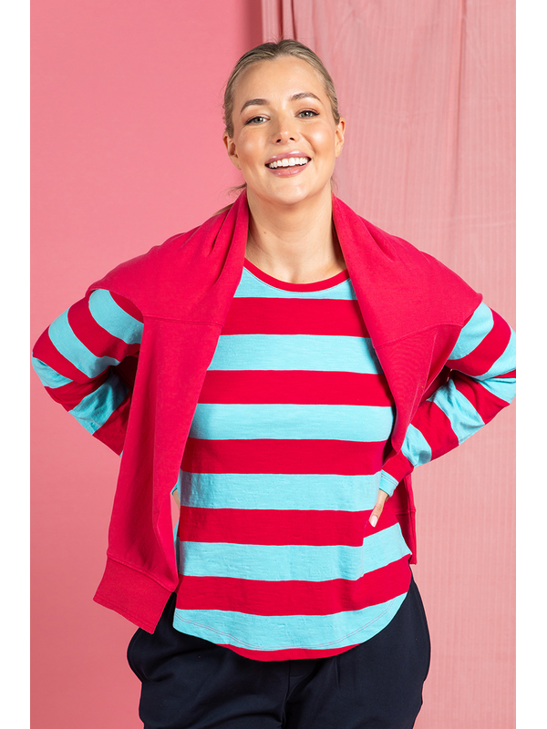 Elm Spritz Stripe Long Sleeve Tee
