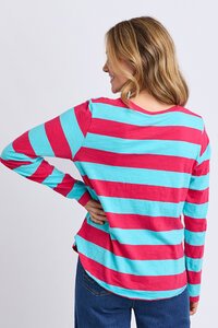 Elm Spritz Stripe Long Sleeve Tee