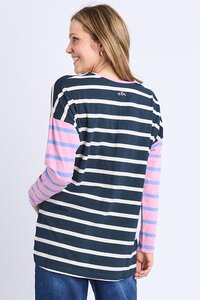 Elm Marta Stripe LS Stripe Tee