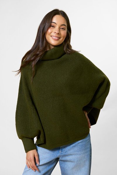 Stella + Gemma Polo Neck Poncho-13.5.26-Hello Cyril.