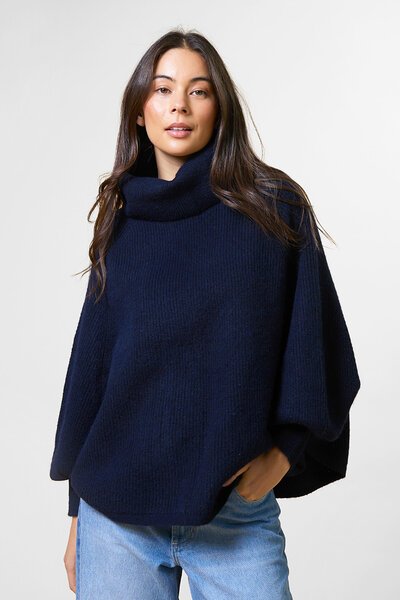 Stella + Gemma Polo Neck Poncho-13.5.26-Hello Cyril.