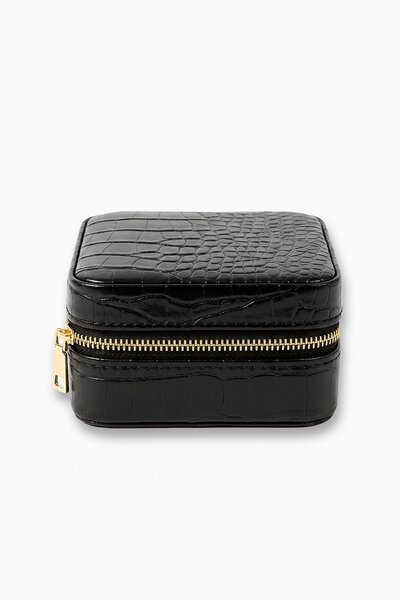 Stella + Gemma Croc Square Jewel Box-accessories-Hello Cyril.