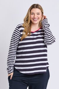 Elm All Sorts Long Sleeve Stripe Top