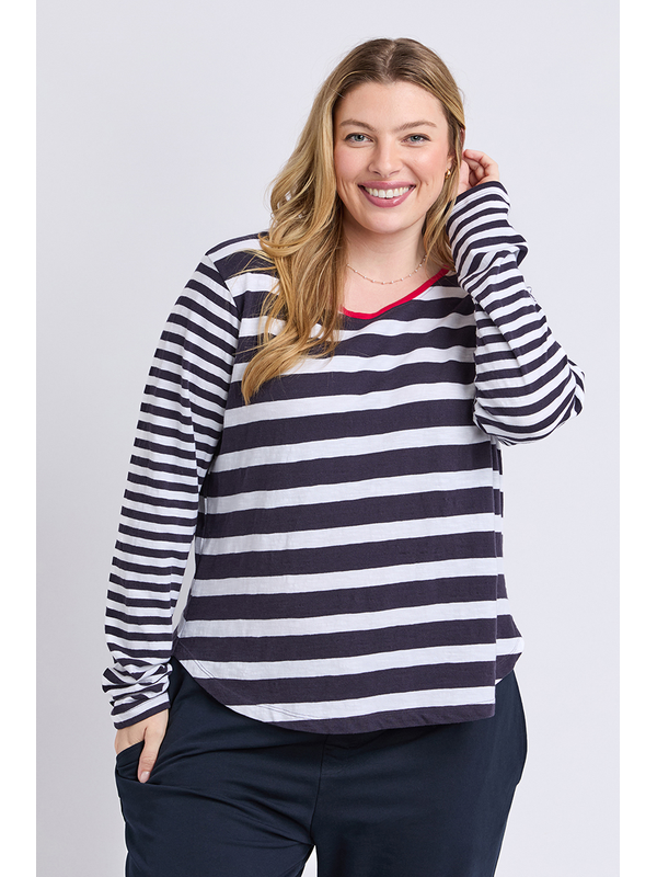 Elm All Sorts Long Sleeve Stripe Top