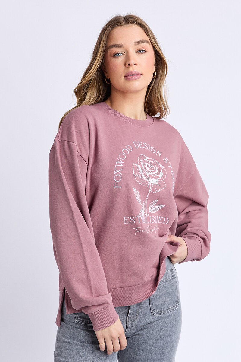 Foxwood Established Rose Crew - Preen Clothing