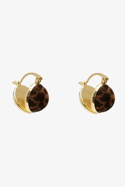 Antler Leopard Pearl Drop Earring-hc-new-Hello Cyril.