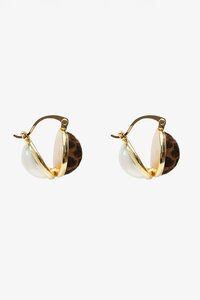 Antler Leopard Pearl Drop Earring