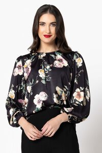 Leila + Luca Ink Bloom Lorenza Blouse