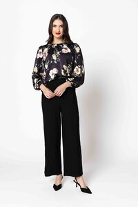 Leila + Luca Ink Bloom Lorenza Blouse