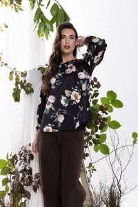 Leila + Luca Ink Bloom Lorenza Blouse