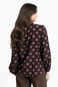 Leila + Luca Cocoa Dot Prowl Top