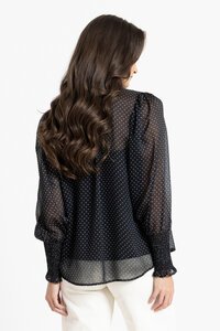 Seeking Lola Black Spot Byron Blouse
