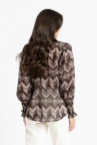 Seeking Lola Espresso Ziggy Byron Blouse