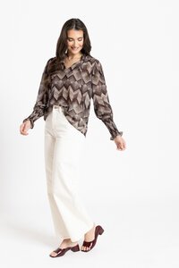 Seeking Lola Espresso Ziggy Byron Blouse
