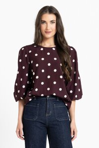 Seeking Lola Affogato Spot Brilliance Blouse