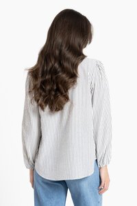 Seeking Lola Stripe Brilliance Blouse
