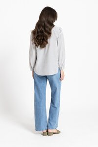 Seeking Lola Stripe Brilliance Blouse