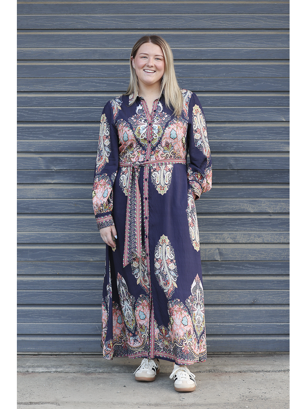 Beautiful Stories Placement Print Dress