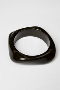 Stella + Gemma Bangle Choc Agate Square