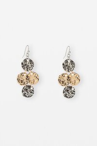 Stella + Gemma Earring Beaten Medallion Drop